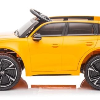 COCHE Audi RS6 12V, asiento con funda, goma EVA, AMARILLO, RC, LE11967